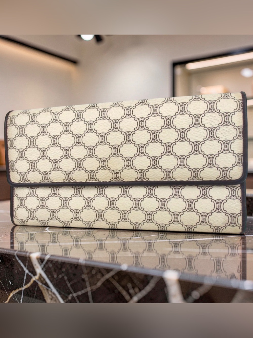 Celine Signature Triomphe Continental Wallet